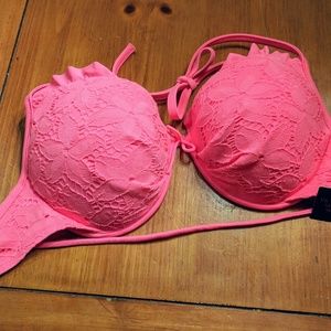 Victoria's Secret hot pink bathing suit top